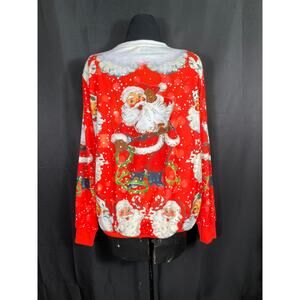 Ugly Christmas Santa Sweatshirt, Vicabo